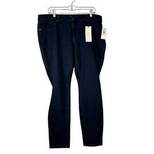 Jessica Simpson Womens Kiss Me Skinny Jeans Size 18W Dark Wash Denim
